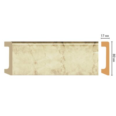 Плинтус напольный DECOMASTER D235-80AДМ 80*17*2400  мм
