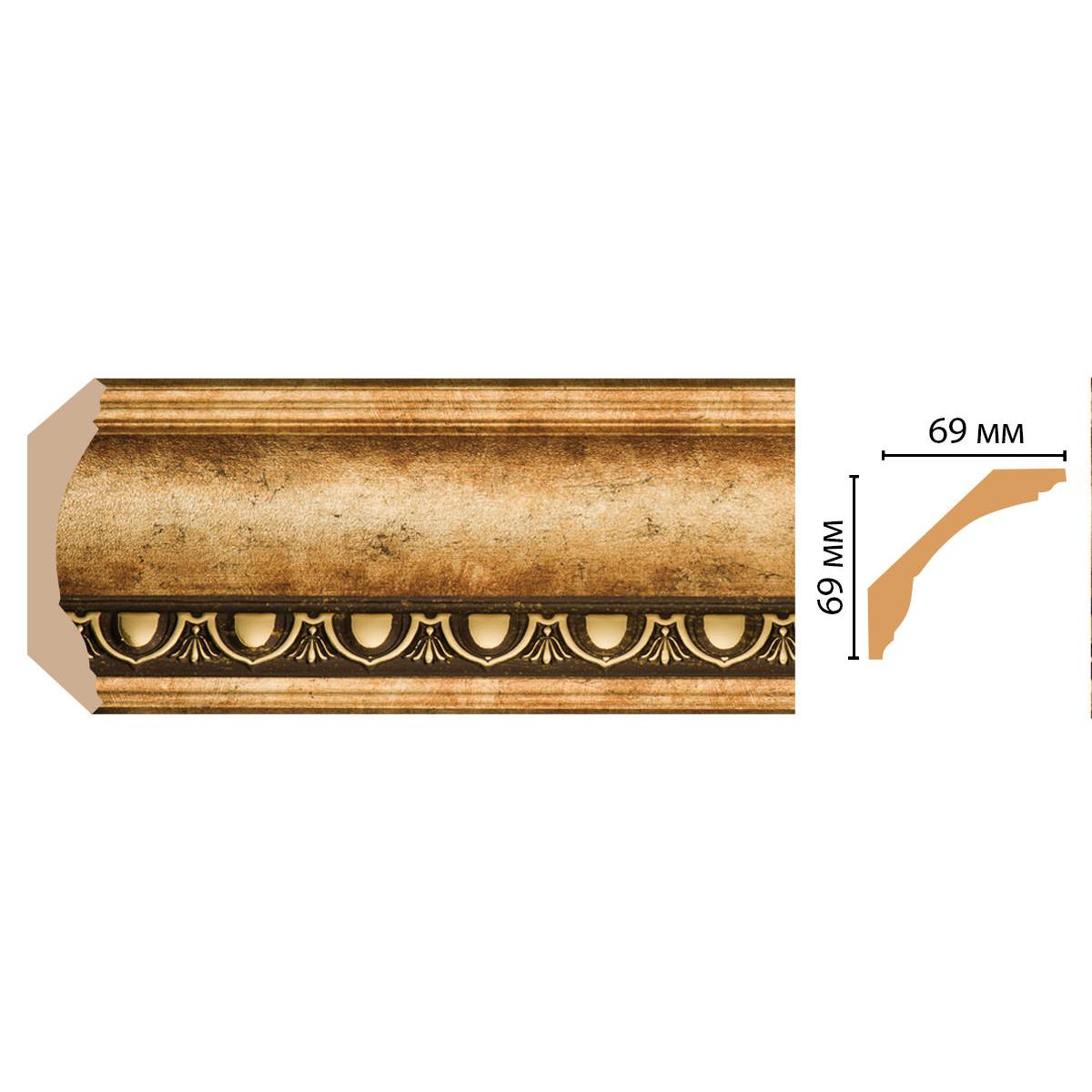 Плинтус потолочный DECOMASTER 100D-57 69*69*2400 мм Плинтус потолочный DECOMASTER 100D-57 69*69*2400 мм