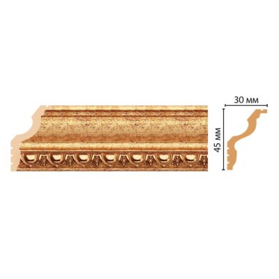 Плинтус потолочный DECOMASTER 148D-58 2M 45*30*2000 мм