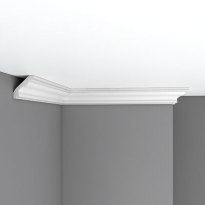 Плинтус потолочный гладкий DECOMASTER 96627F гибкий 54*50*2400 мм