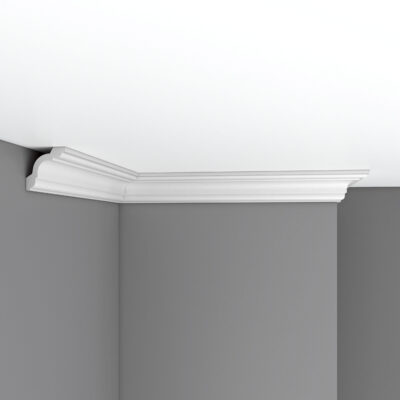 Плинтус потолочный гладкий DECOMASTER 96628F гибкий 52*50*2400 мм