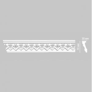 Плинтус потолочный с рисунком DECOMASTER 95214F гибкий 70*30*2400 мм