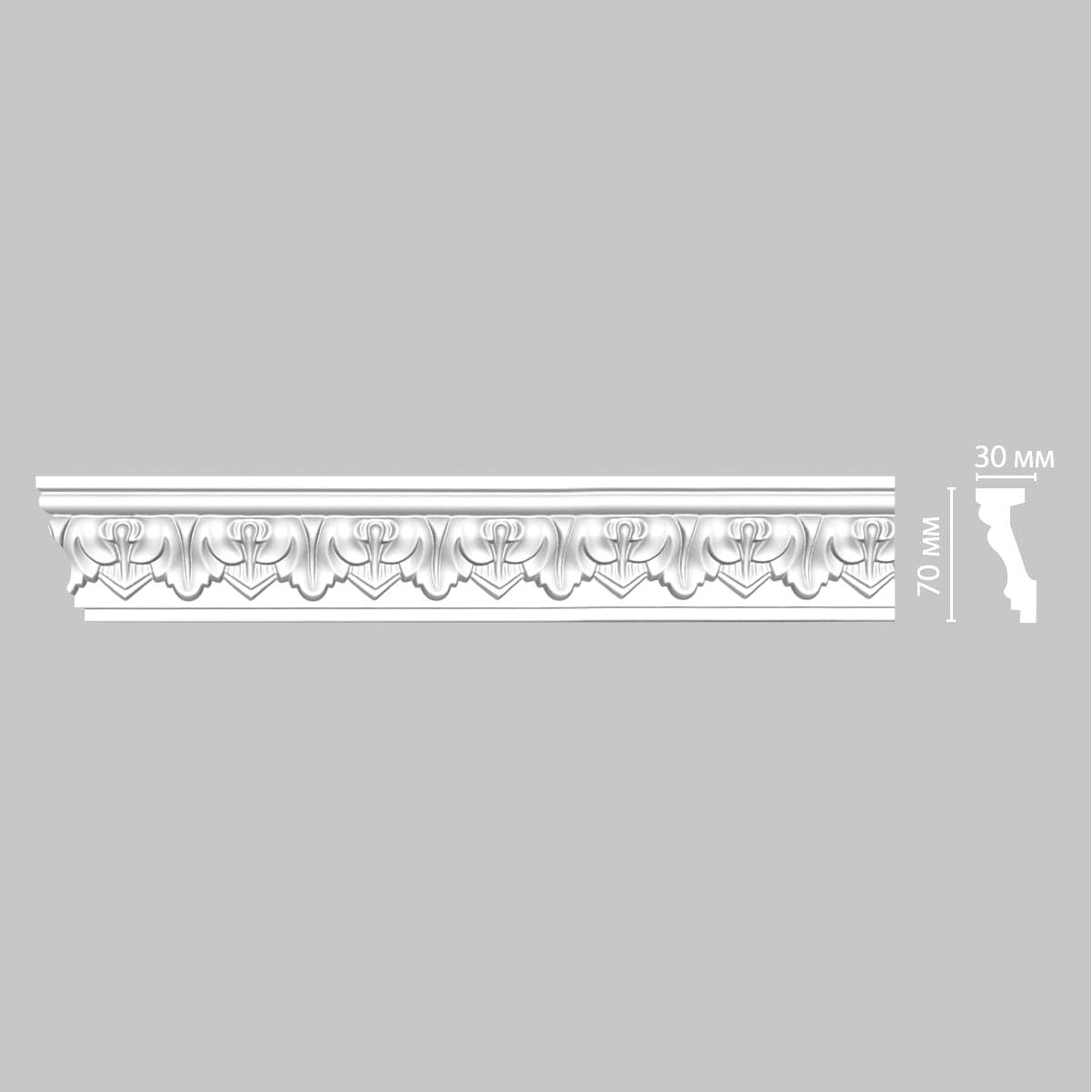 Плинтус потолочный с рисунком DECOMASTER 95214F гибкий 70*30*2400 мм Плинтус потолочный с рисунком DECOMASTER 95214F гибкий 70*30*2400 мм