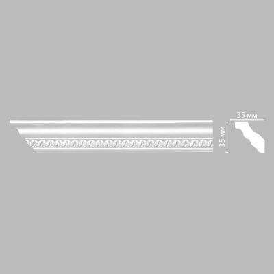 Плинтус потолочный с рисунком DECOMASTER 95348F гибкий 35*35*2400 мм