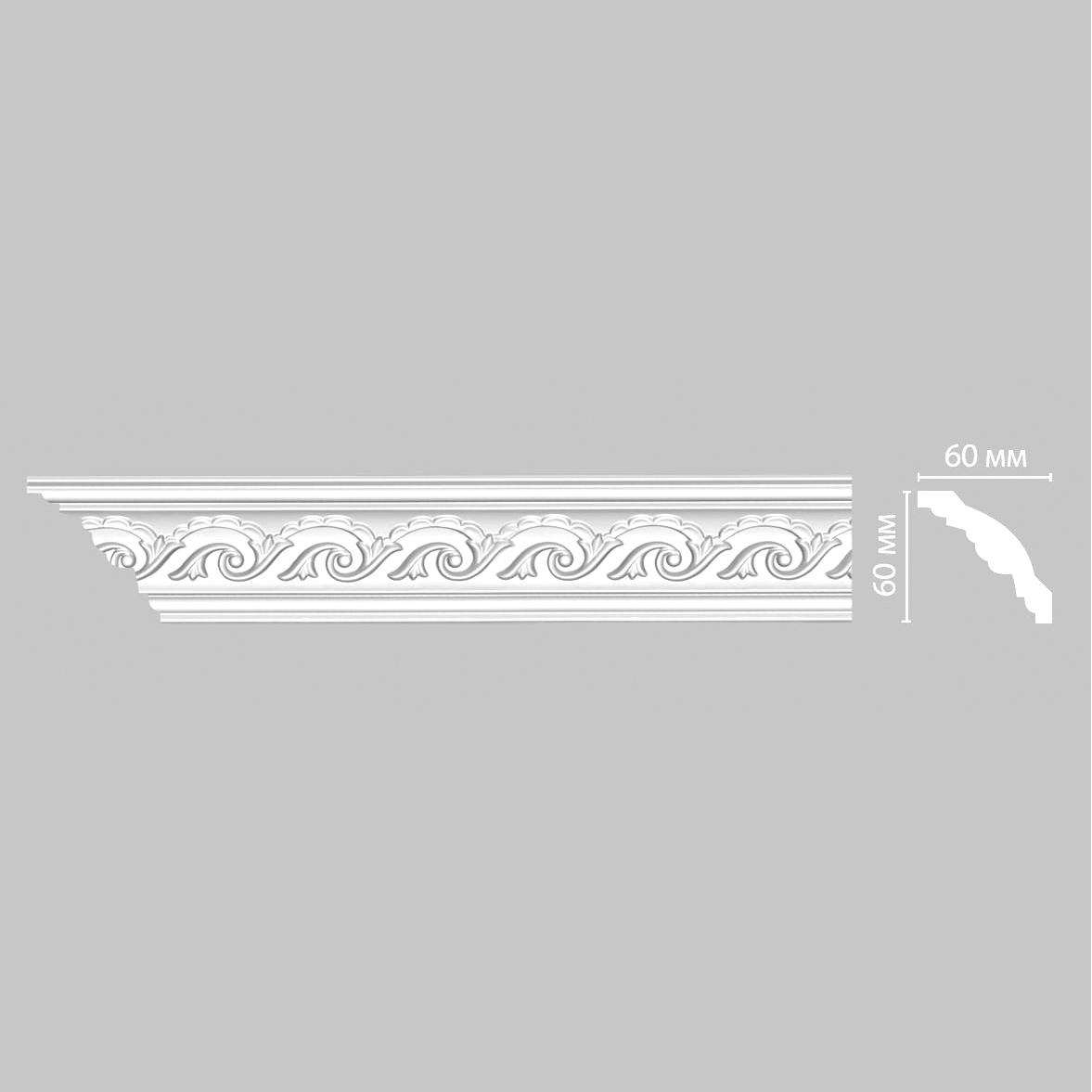 Плинтус потолочный с рисунком DECOMASTER 95610F гибкий 60*60*2400 мм Плинтус потолочный с рисунком DECOMASTER 95610F гибкий 60*60*2400 мм