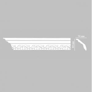 Плинтус потолочный с рисунком DECOMASTER 95621F гибкий 70*84*2400 мм