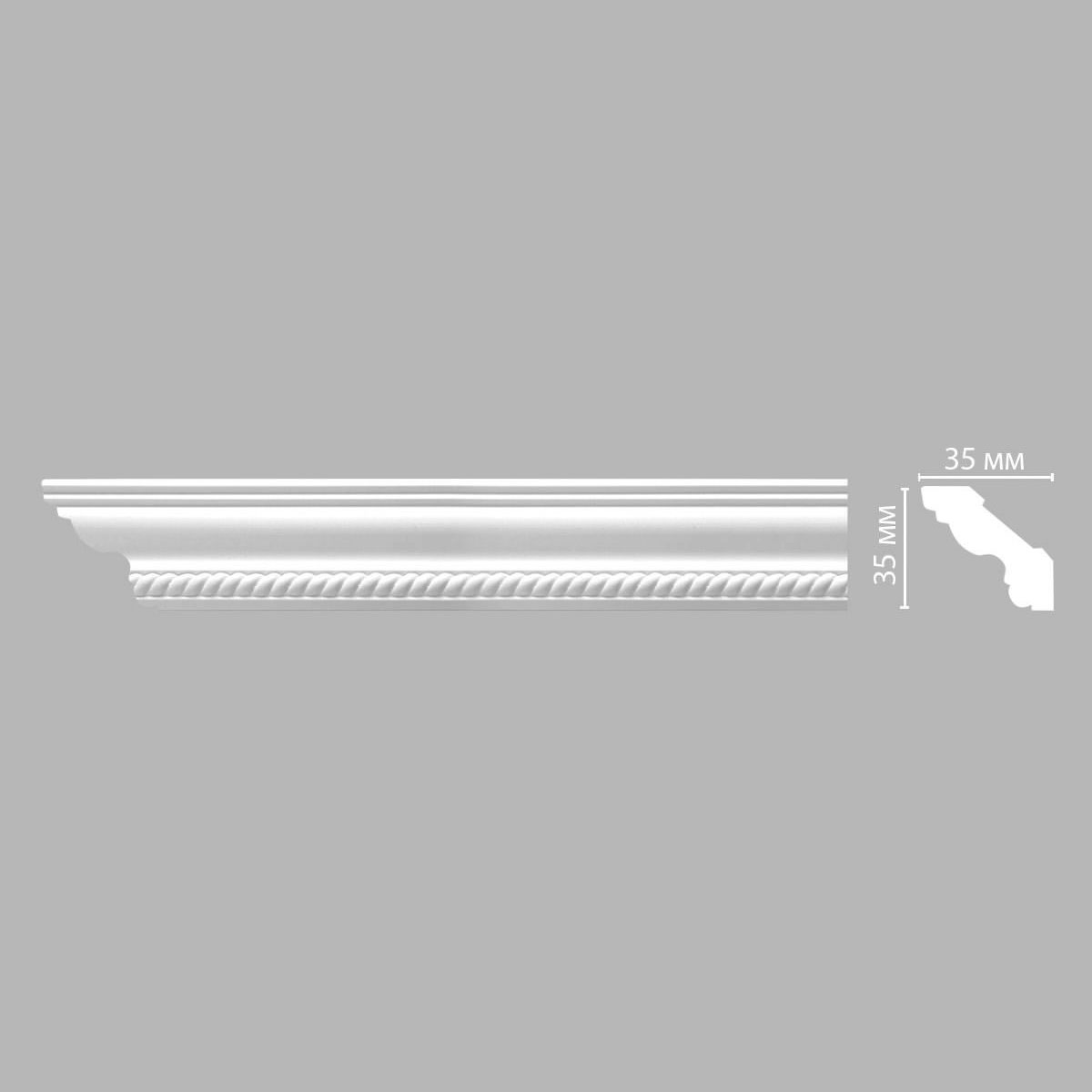 Плинтус потолочный с рисунком DECOMASTER 95637F гибкий 35*35*2400 мм Плинтус потолочный с рисунком DECOMASTER 95637F гибкий 35*35*2400 мм