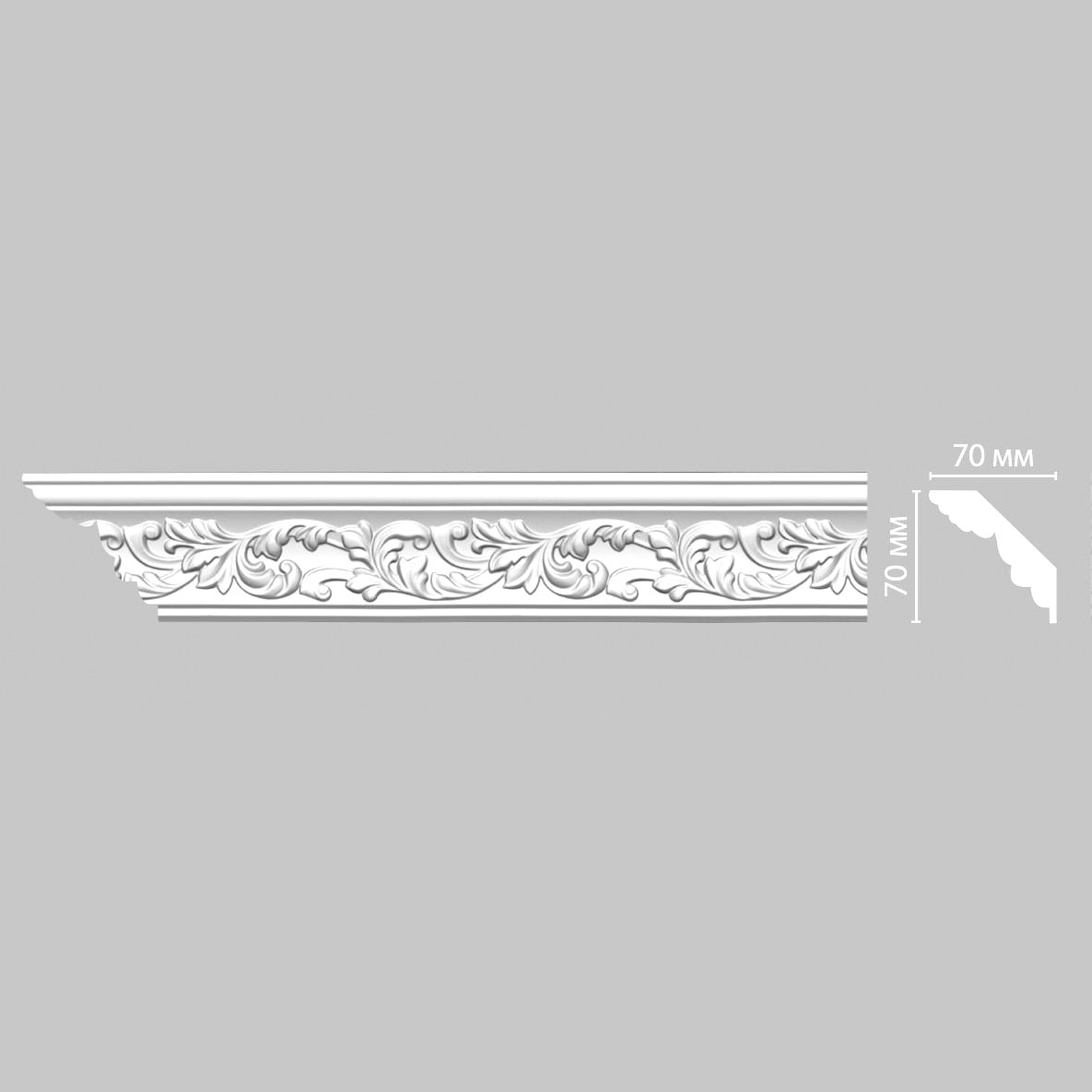 Плинтус потолочный с рисунком DECOMASTER 95775F гибкий 70*70*2400 мм Плинтус потолочный с рисунком DECOMASTER 95775F гибкий 70*70*2400 мм