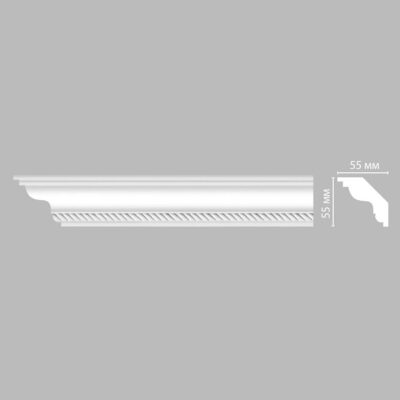 Плинтус потолочный с рисунком DECOMASTER DT-138F гибкий 55*55*2400 мм
