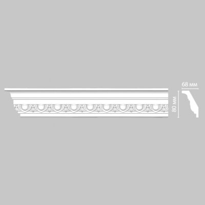 Плинтус потолочный с рисунком DECOMASTER DT-23F гибкий 80*48*2400 мм