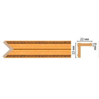 Угол DECOMASTER 116M-1223 22*22*2400 мм