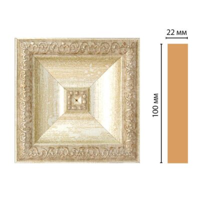 Вставка цветная DECOMASTER D207-281 100*100*22 мм