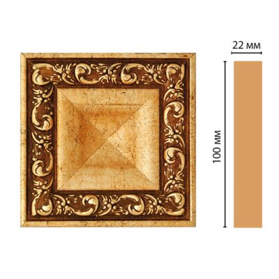 Вставка цветная DECOMASTER D207-552 100*100*22 мм