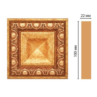 Вставка цветная DECOMASTER D207-58 100*100*22 мм