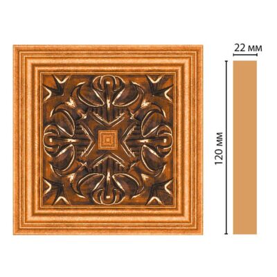 Вставка цветная DECOMASTER D208-1223 120*120*22 мм