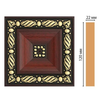 Вставка цветная DECOMASTER D208-52 120*120*22 мм