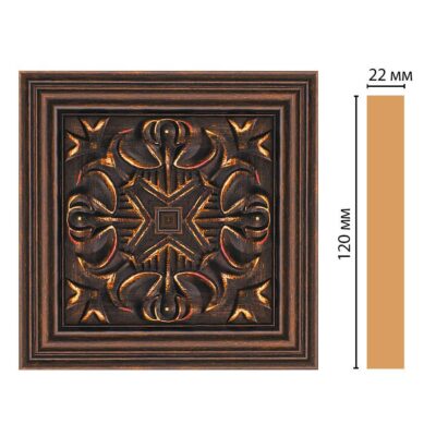 Вставка цветная DECOMASTER D208-966 120*120*22 мм