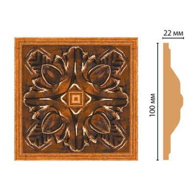 Вставка цветная DECOMASTER D209-1223 100*100*22 мм