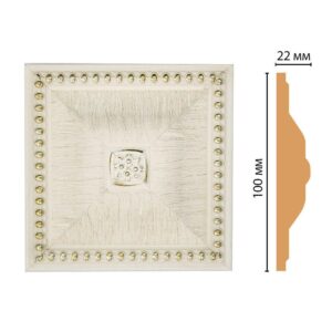Вставка цветная DECOMASTER D209-6 100*100*22 мм