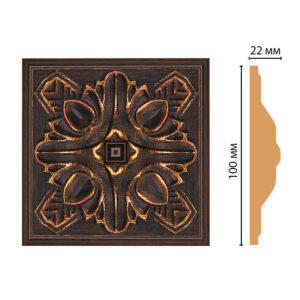 Вставка цветная DECOMASTER D209-966 100*100*22 мм