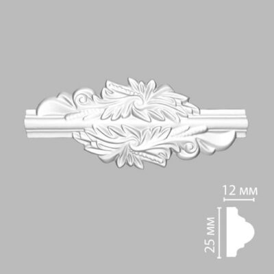 Вставка декоративная DECOMASTER 97012-7 200*85*12 мм