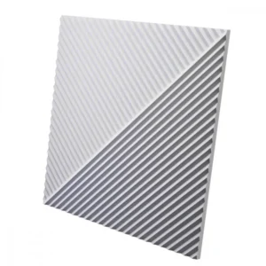 Гипсовая 3D панель FIELDS 1 platinum глянцевое покрытие D-0008-1-pl