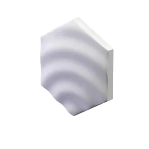 Гипсовая 3D панель HEKSA drip platinum глянцевое покрытие E-0009-pl