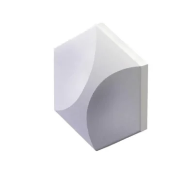 Гипсовая 3D панель HEKSA twin platinum глянцевое покрытие E-0012-pl