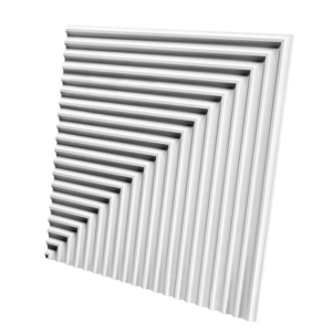 Гипсовая 3D панель PALLADA 3 platinum глянцевое покрытие M-0062-3 pl