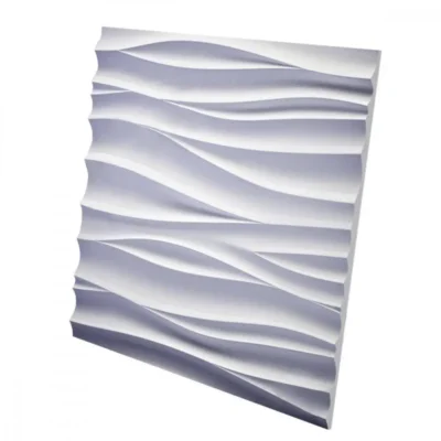 Гипсовая 3D панель SILK 1 platinum глянцевое покрытие D-0002-1-pl