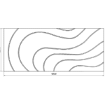 Стеновые 3D панели Zaha Flow Curl Rifinitura