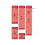 DEVIdry™ 100 (100 Вт/м2). Размер: 1 х 1 м. Площадь мата 1 м2. Площадь обогрева 0,4 м2 89300020